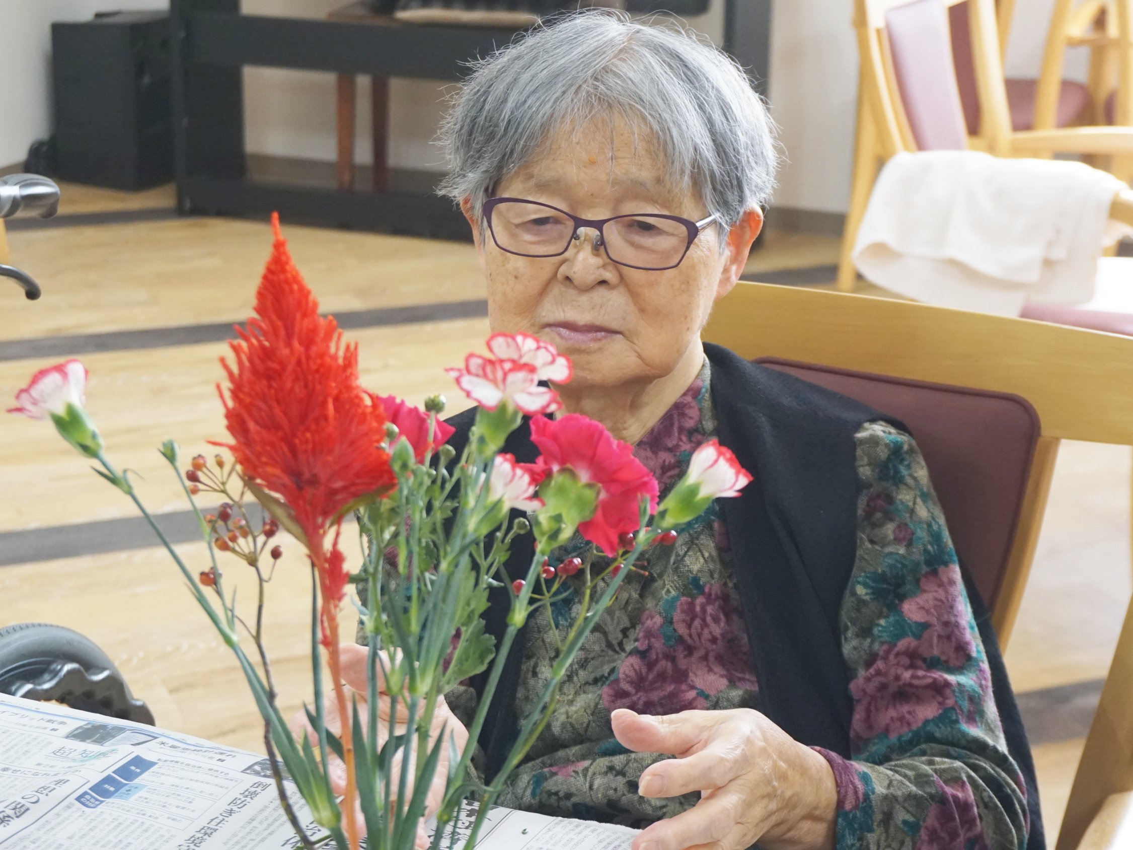 フラワーアレンジメント-1 ニチイホーム練馬高野台