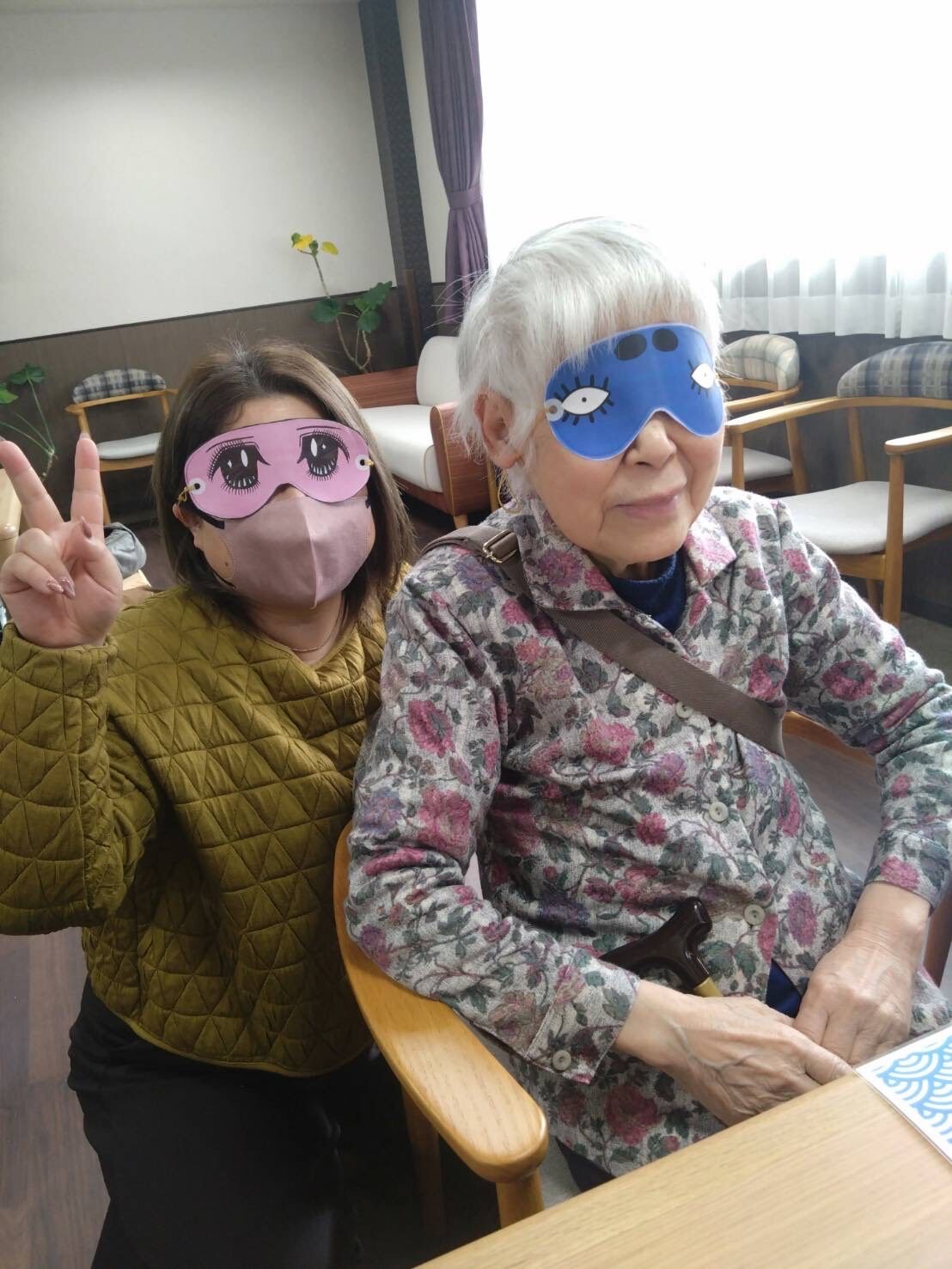 新春！福笑い大会-1　ニチイメゾン南草津Ⅱ番館