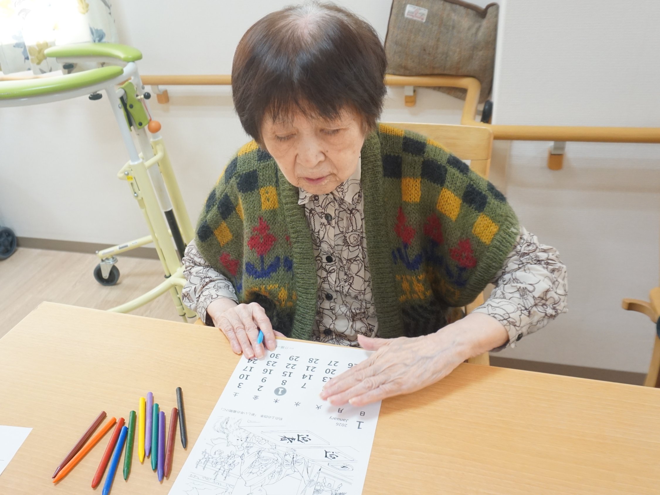 カレンダー作り-2　ニチイホーム練馬高野台